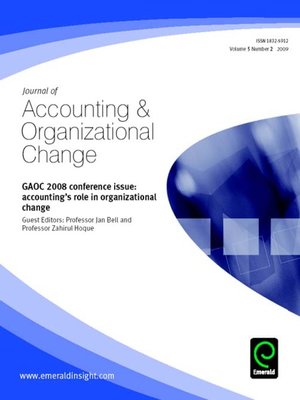 cover image of Journal of Accounting & Organizational Change, Volume 5, Issue 2